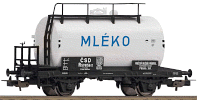 H0 Cisternový vůz "MLÉKO", ČSD, Ep.III