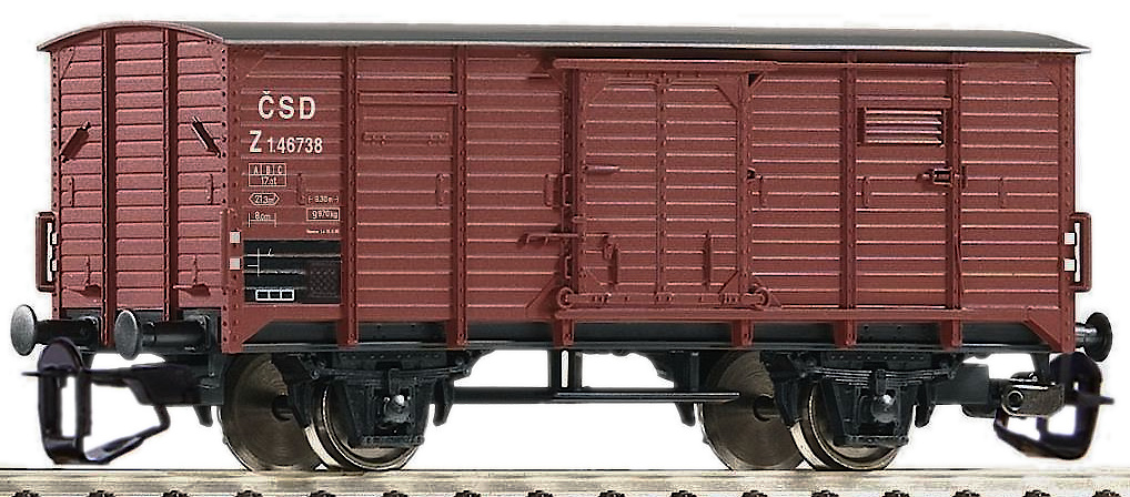 Modelová železnice - TT Krytý vůz Z, ČSD, Ep.III