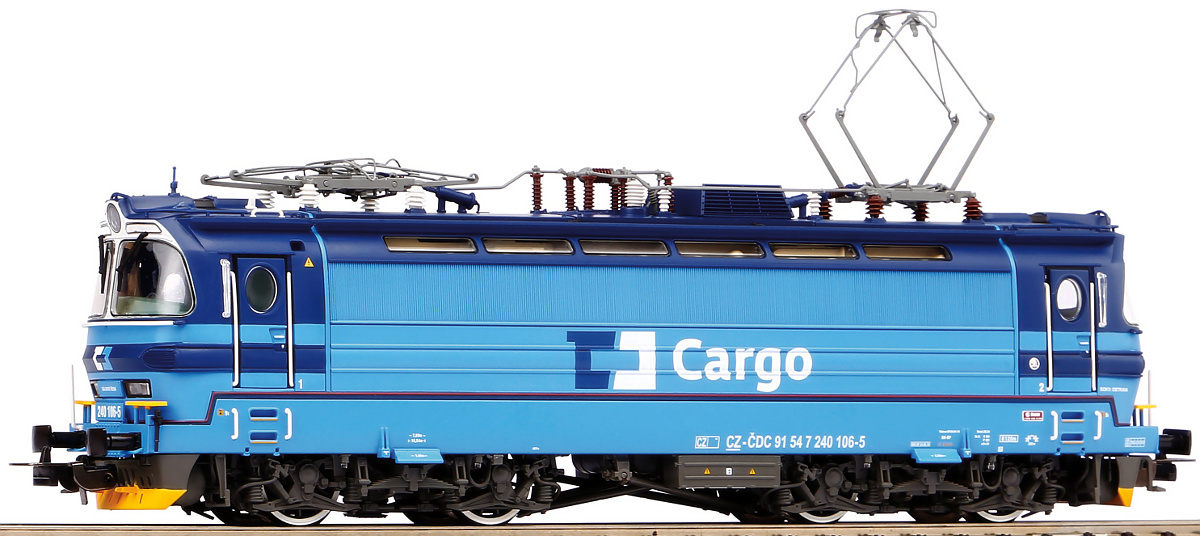 Modelová železnice - H0 Elektrická lokomotiva 240.106-5 "Laminátka", ČD Cargo, Ep.VI, DCC ZVUK