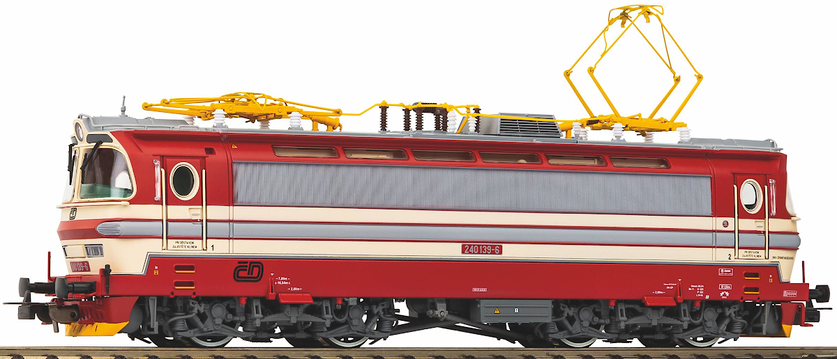 Modelová železnice - H0 Elektrická lokomotiva 240 "Laminátka", ČD, Ep.V