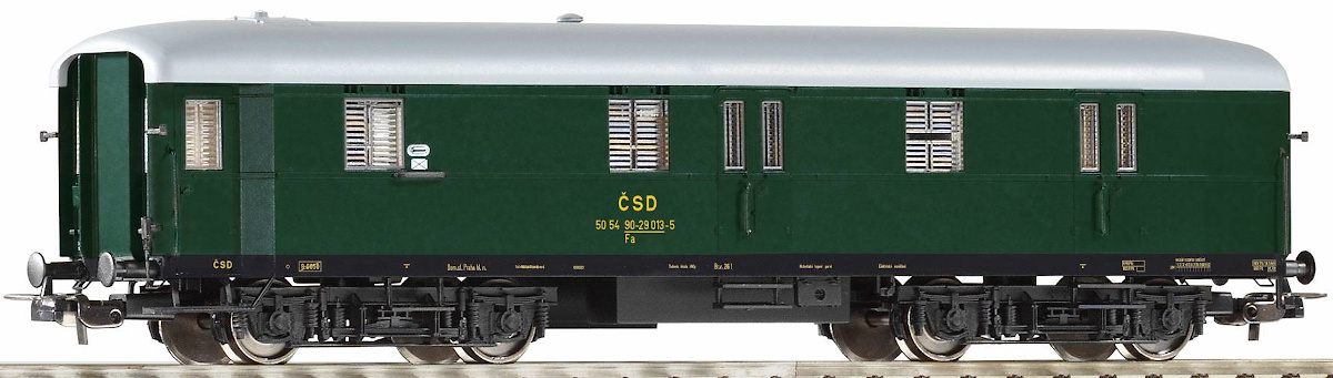 Modelová železnice - H0 Poštovní vůz Fa, ČSD, Ep.III