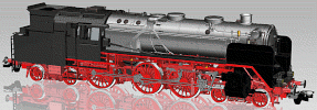 H0 Parní lokomotiva BR62, DR, Ep.III, DCC ZVUK, SPŘÁHLO, KOUŘ