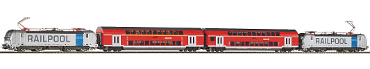 H0 Elektrická lokomotiva s vozy "Franken-Thüringen-Express", DB AG, Ep.VI