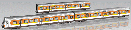 H0 3ks Rychlíkový vůz "S-Bahn Nürnberg", DB, Ep.IV
