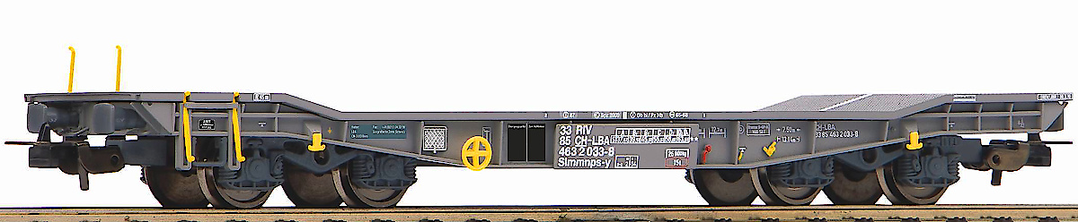Modelová železnice - H0 Plošinový vůz Slmmnps, LBA, Ep.VI