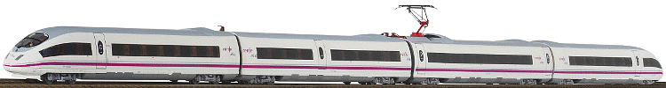 H0 Analogový set - vlak s jednotkou ICE3 AVE RENFE s kolejemi s podložím