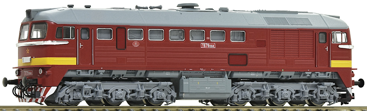 Modelová železnice - TT Dieselová lokomotiva T679.1 "Sergej", ČSD, Ep.IV