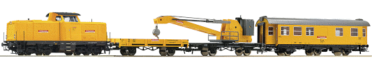 H0 Analogový set - vlak s lokomotivou BR212 DBAG s kolejemi s podložím