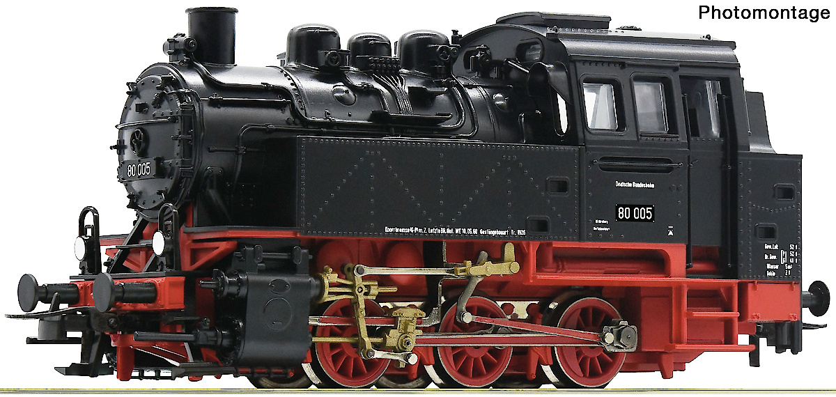 Modelová železnice - H0 Parní lokomotiva BR80, DB, Ep.III