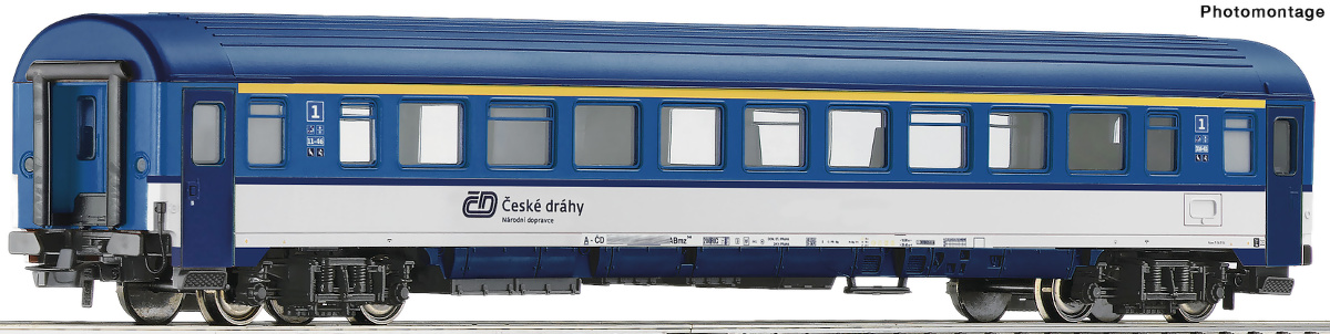 Modelová železnice - H0 Rychlíkový vůz EC Amz 1.tř., ČD, Ep.VI, 1:100