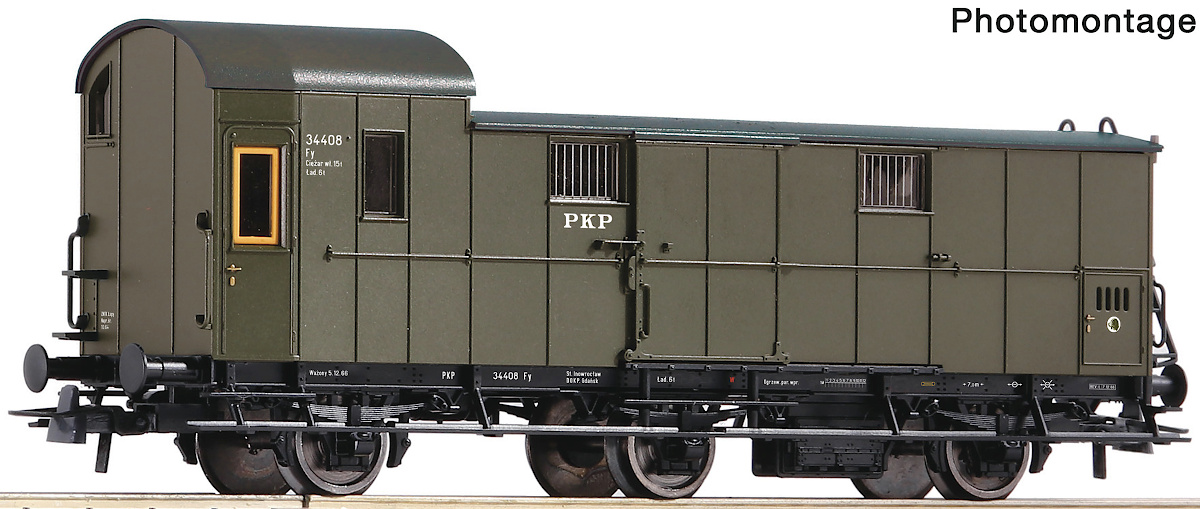 Modelová železnice - H0 Zavazadlový vůz Fy, PKP, Ep.III
