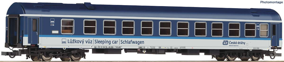 Modelová železnice - H0 Lůžkový vůz Y/B70, ČD, Ep.VI