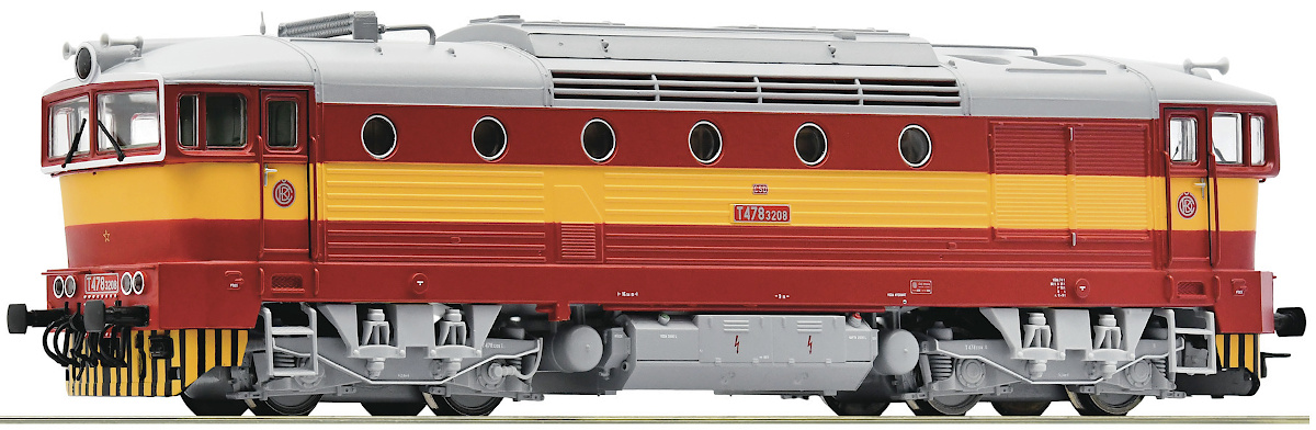 Modelová železnice - H0 Dieselová lokomotiva T478.3208 "Brejlovec", ČSD, Ep.IV