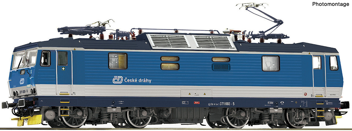 Modelová železnice - H0 Elektrická lokomotiva 371.003, ČD, Ep.VI
