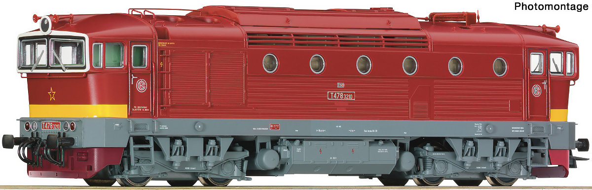 Modelová železnice - H0 Dieselová lokomotiva T478.3 "Brejlovec", ČSD, Ep.IV, DCC ZVUK