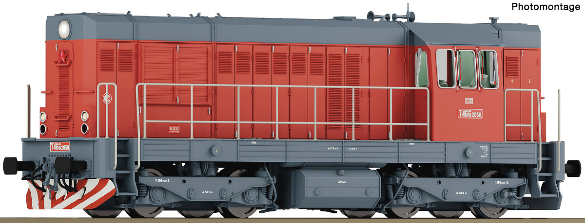 Modelová železnice - H0 Dieselová lokomotiva T466.2050 "Kocour", ČSD, Ep.IV, DCC ZVUK
