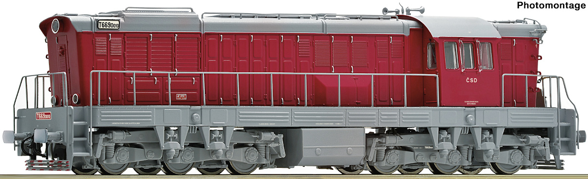 Modelová železnice - H0 Dieselová lokomotiva T669.0 "Čmelák", ČSD, Ep.IV, DCC ZVUK