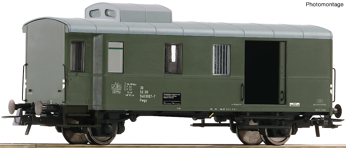 Modelová železnice - H0 Zavazadlový vůz Pwgs41, DR, Ep.IV