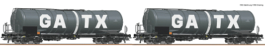 H0 2ks Cisternový vůz Zacns, GATX, Ep.VI