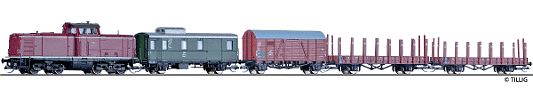 TT Digitální set - vlak s lokomotivou V100 DB s kolejemi