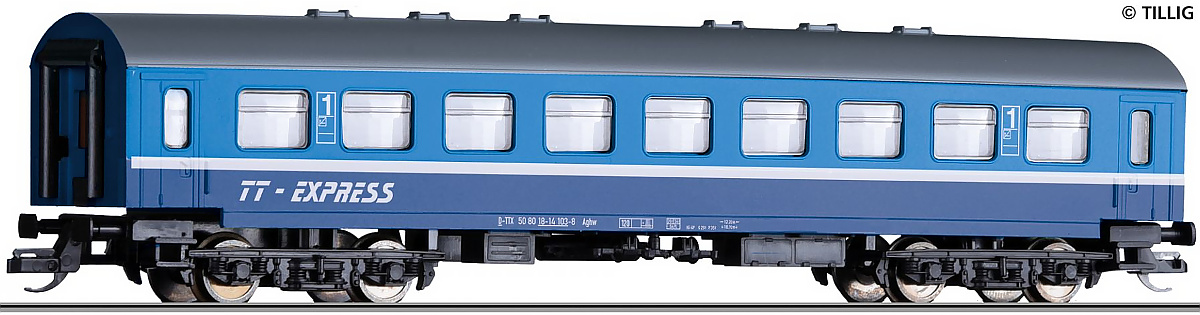 Modelová železnice - TT START Rychlíkový vůz "TT-EXPRESS" 1.tř.