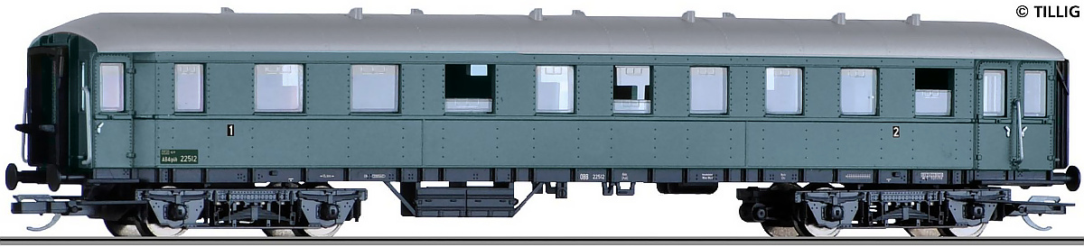 Modelová železnice - TT Rychlíkový vůz AB4ipüh 1./2.tř., ÖBB, Ep.III