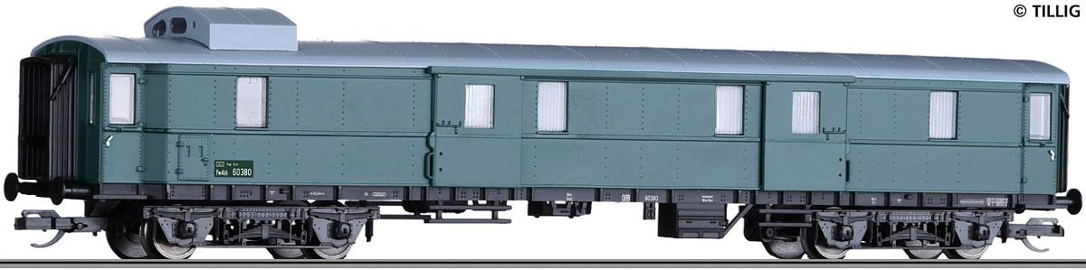 Modelová železnice - TT Zavazadlový vůz D4üh, ÖBB, Ep.III
