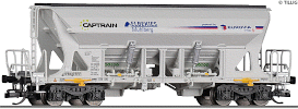 Modelová železnice - TT Výsypný vůz  Faccns, CAPTRAIN / EUROVIA, Ep.VI