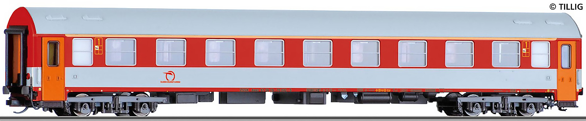 Modelová železnice - TT Rychlíkový vůz Aeer 1.tř., ZSSK, Ep.VI