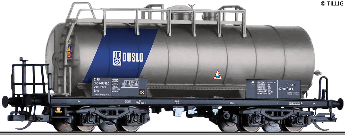 Modelová železnice - TT Cisternový vůz Zaes, DUSLO, Ep.VI