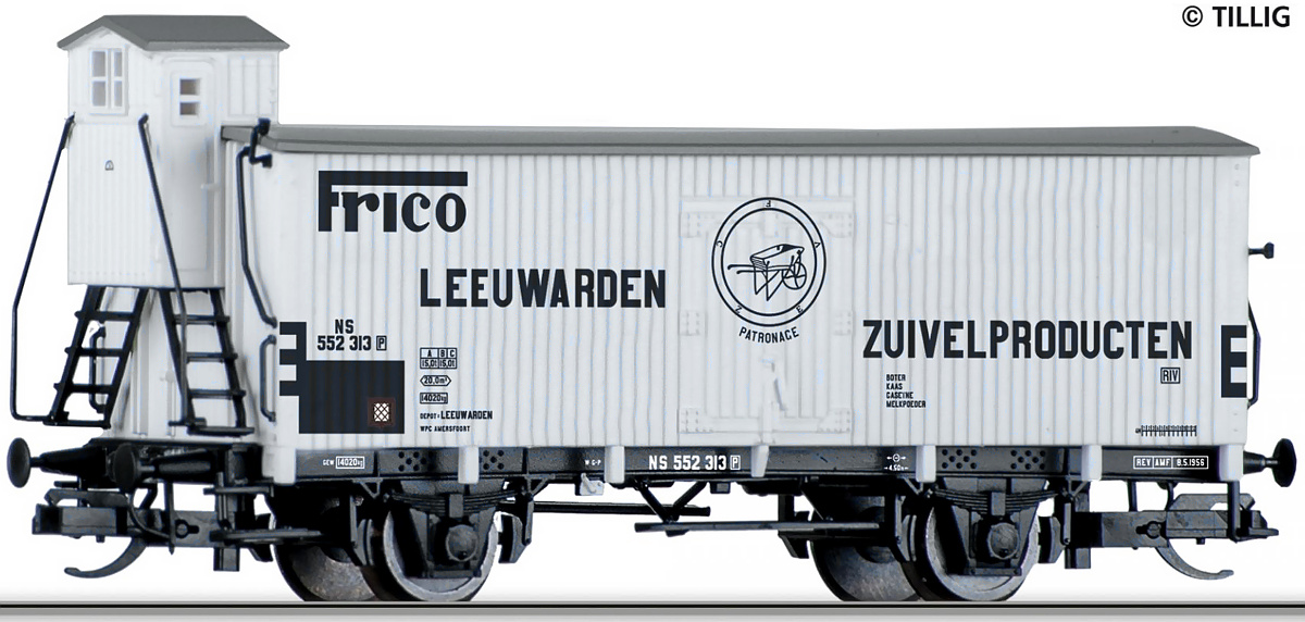 Modelová železnice - TT Chladící vůz "FRICO Leeuwarden", NS, Ep.III