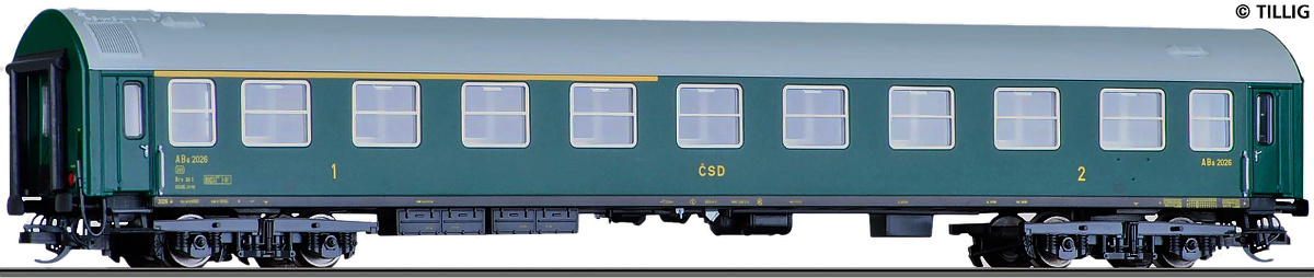 Modelová železnice - H0 Rychlíkový vůz ABa Y 1./2.tř., ČSD, Ep.III