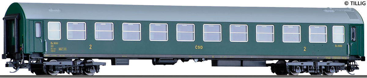Modelová železnice - H0 Rychlíkový vůz Ba Y 2.tř., ČSD, Ep.III, #2