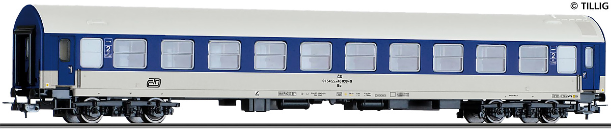 Modelová železnice - H0 Lehátkový vůz Bc841 2.tř., ČD, Ep.V