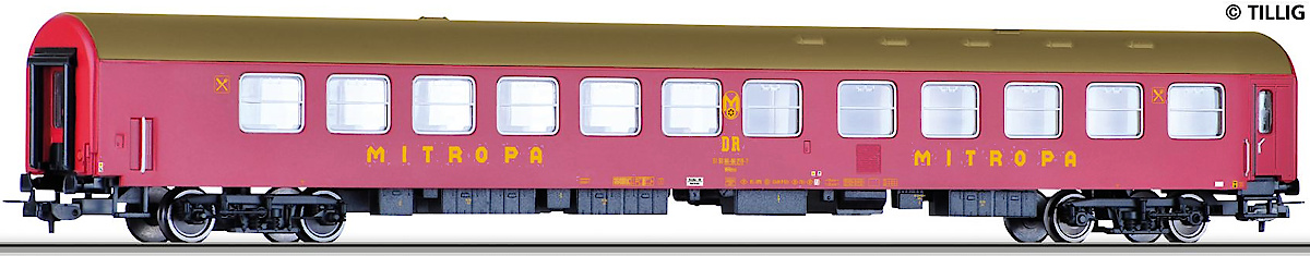 Modelová železnice - H0 Jídelní vůz WRme "MITROPA", DR, Ep.IV