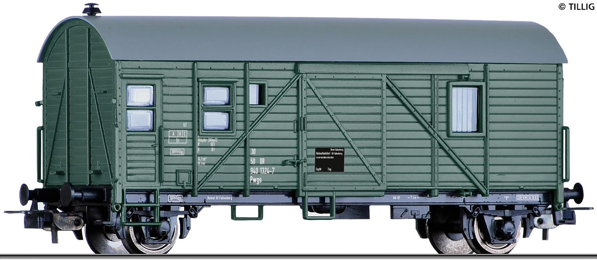 Modelová železnice - H0 Zavazadlový vůz Pwg9400, DR, Ep.IV