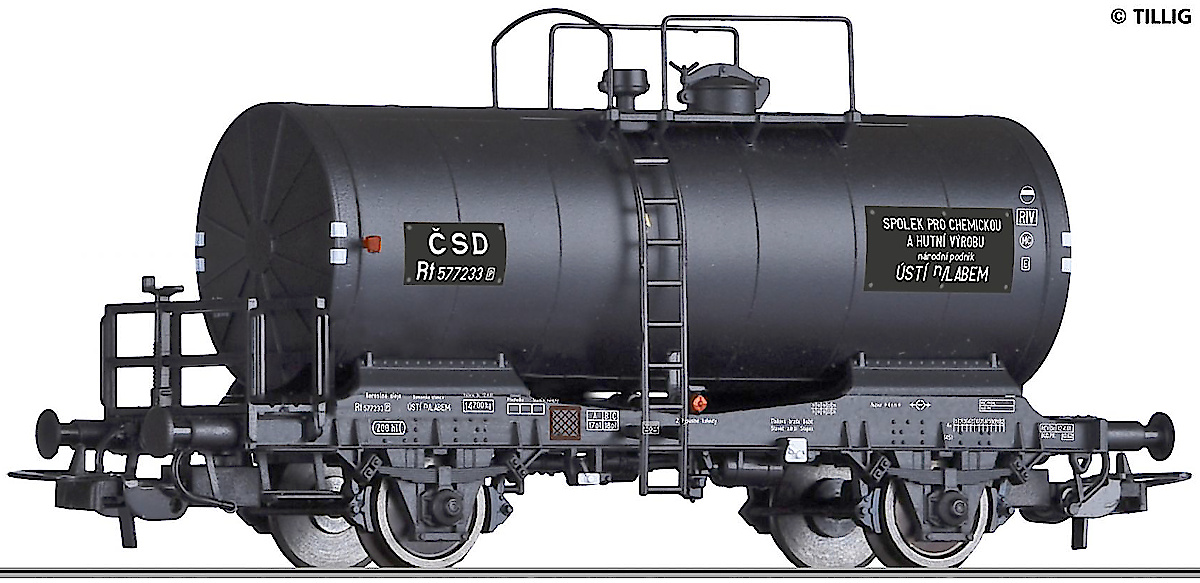 Modelová železnice - H0 Cisternový vůz Rt, ČSD, Ep.III