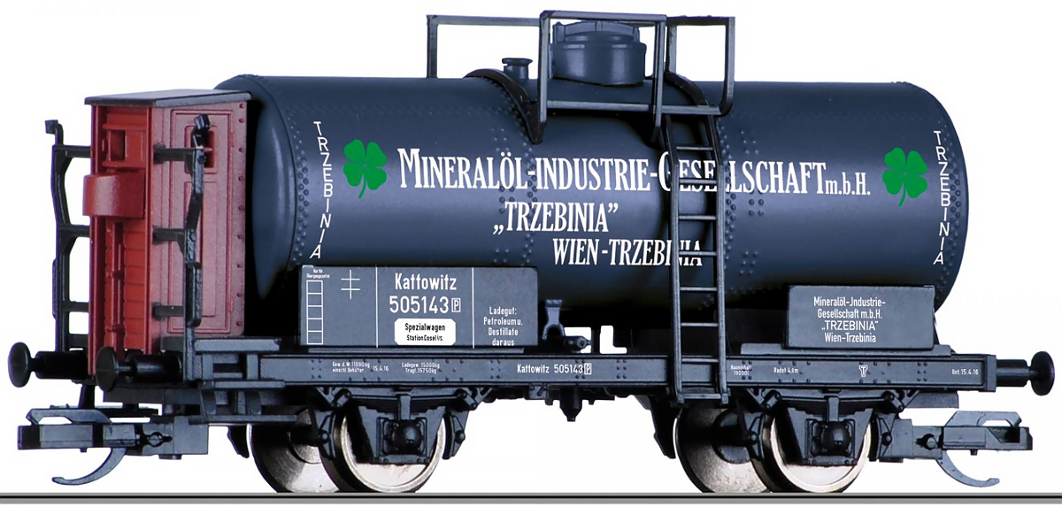 Modelová železnice - TT Cisternový vůz "Mineralöl-Industrie-Gesellschaft", KPEV, Ep.I