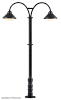 H0 Lampa nádražní 2 světla 74mm LED teplá bílá