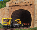 H0 Plast - železniční portál kamenný dvoukolejný