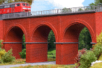 H0 Stavebnice - viadukt cihlový přímý 306mm