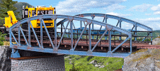H0 Stavebnice - železniční most ocelový obloukový R1 R380mm