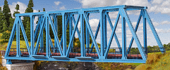 H0 Stavebnice - železniční most ocelový přímý