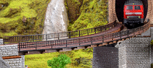 H0 Stavebnice - železniční mostní díl ocelový obloukový R1 R380mm