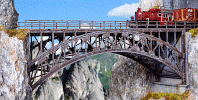 H0 Stavebnice - železniční most ocelový přímý 260mm