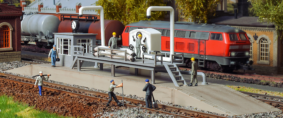 Modelová železnice - H0 Stavebnice - plnící stanice